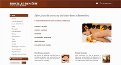 Desktop Screenshot of bruxelles-bien-etre.be